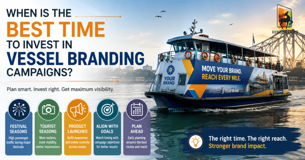Vessel branding campaign showcasing ferry advertising for maximum brand visibility and audience reach.